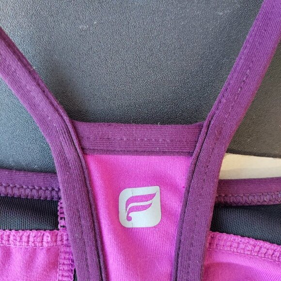 Fabletics Norwalk Built in Sports Bra Racer Back Athletic Tank Top Small Women - Picture 7 of 8